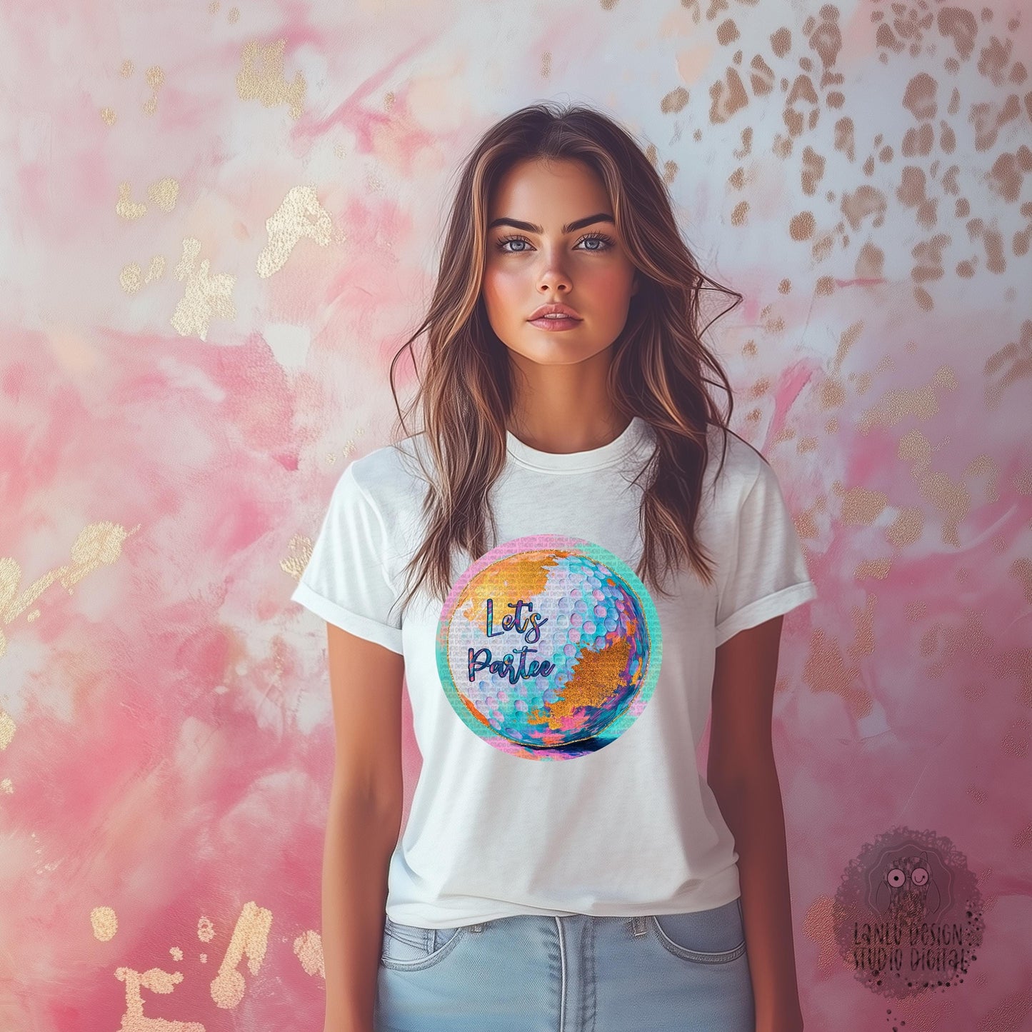 Vibrant Let's Partee Golf PNG |Golf Lovers| |300 DPI Sublimation& DTF Printable Digital Download|