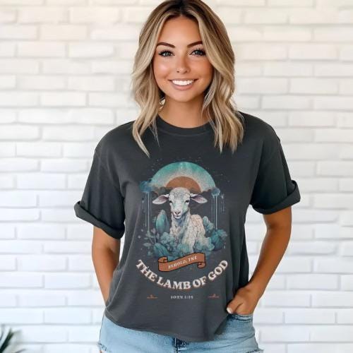 The Lamb of God | Everyday Christian Graphics | Christian Shirt| Jesus Shirt Designs