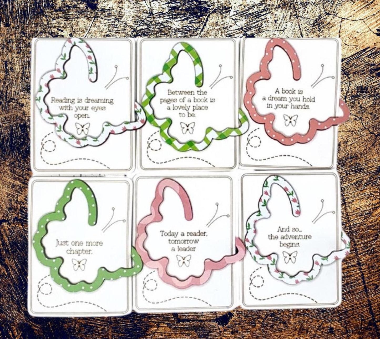 Butterfly bookmark| Holiday stocking stuffer| S Christmas bookmark| Handmade Christmas Gifts | Custom