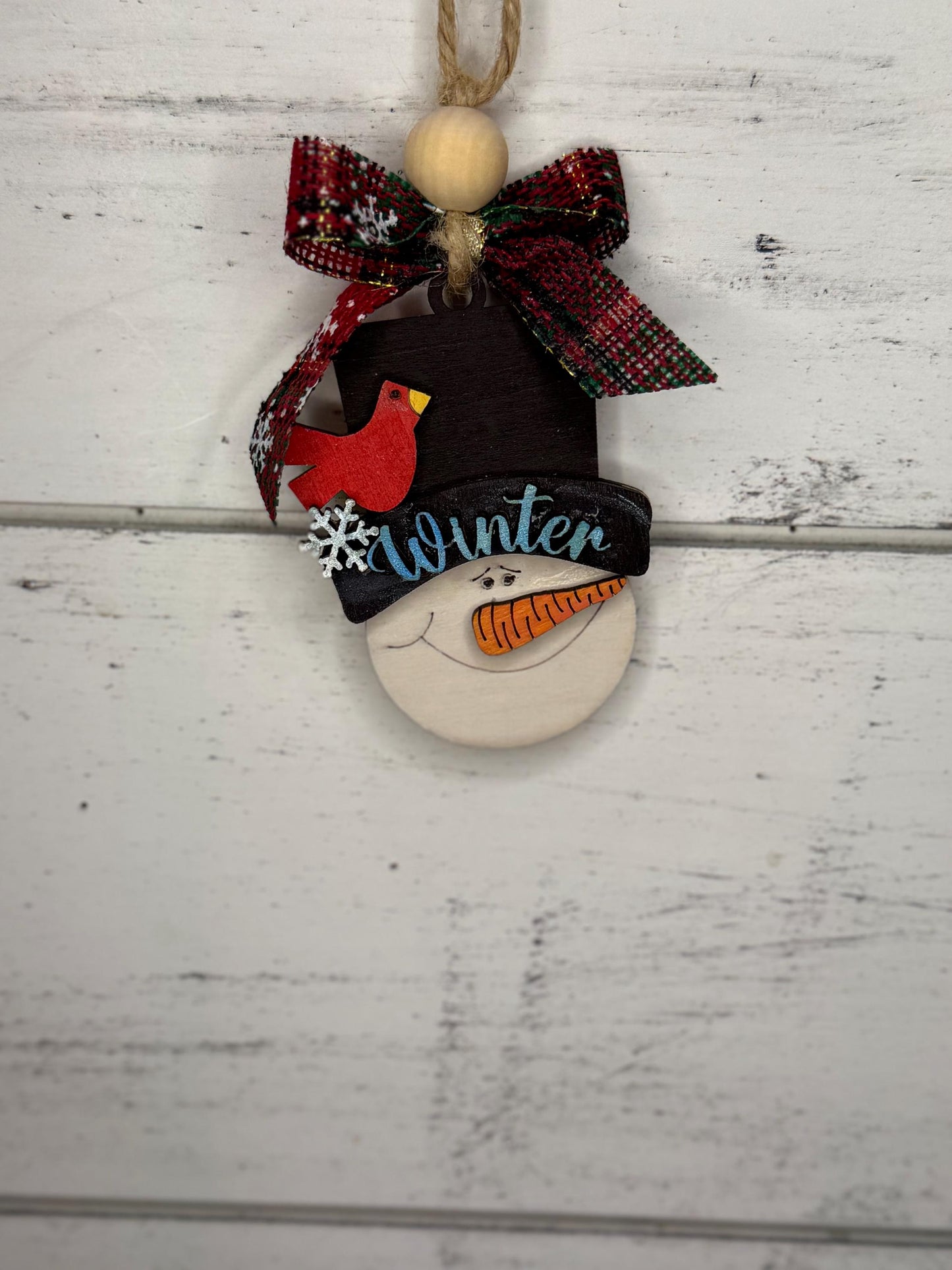 Hand painted Snowman Layered Christmas Ornaments| Family Gift | Christmas Ornaments | Handmade Christmas Gifts | Custom