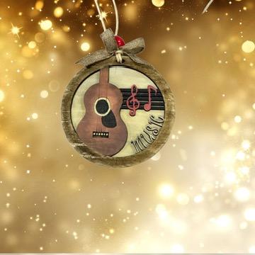 Music Layered Christmas Ornament| Christmas Ornaments | Handmade Christmas Gifts | Custom
