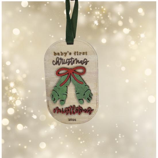 Hand painted Baby's First Christmas Ornament | Family Gift | Christmas Ornaments | Handmade Christmas Gifts | Custom