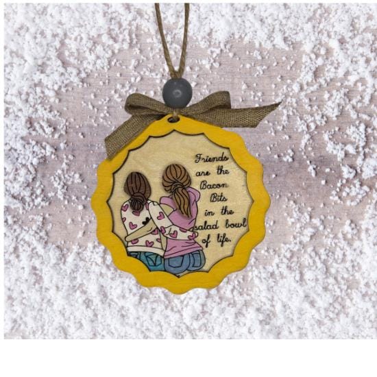 Hand painted Best Friends Christmas Ornament | Family Gift | Christmas Ornaments | Handmade Christmas Gifts | Custom