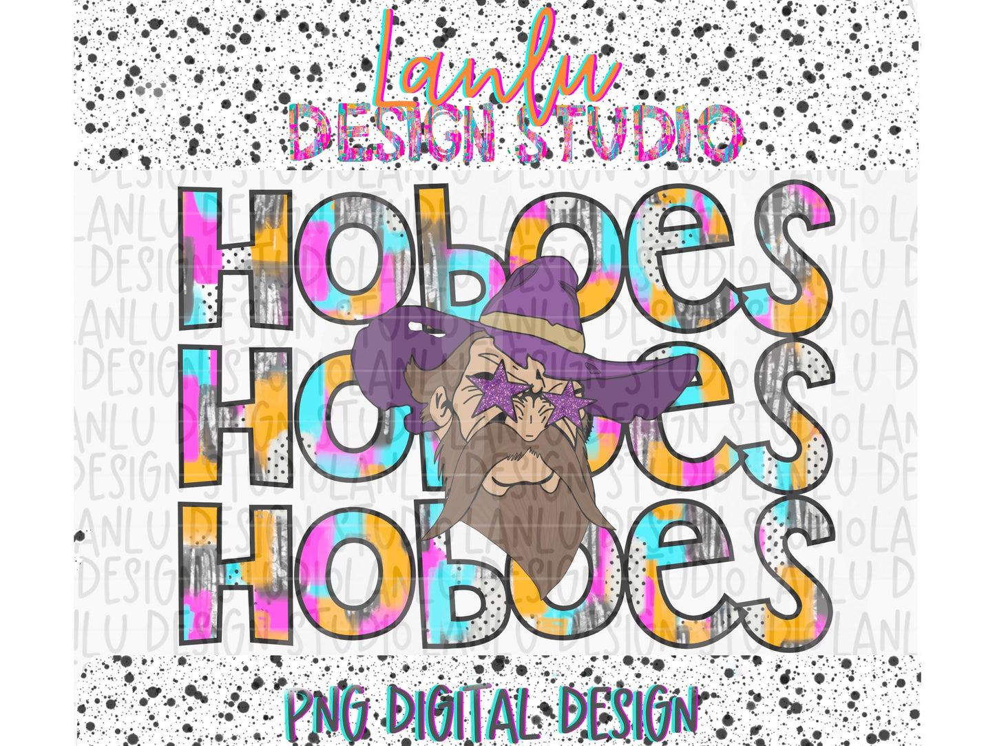 Preppy Paint Stroke Star Eyes Mascot PNG | Hoboes