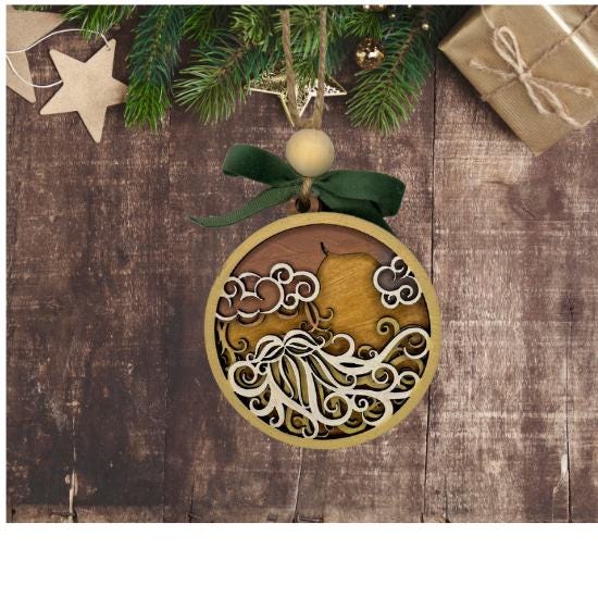 Hand painted Santa Clause Lane Christmas Ornament | Family Gift | Christmas Ornaments | Handmade Christmas Gifts | Custom