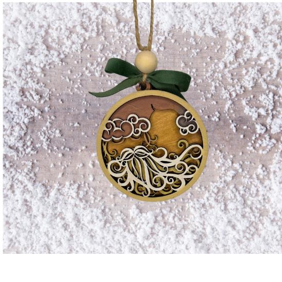 Hand painted Santa Clause Lane Christmas Ornament | Family Gift | Christmas Ornaments | Handmade Christmas Gifts | Custom