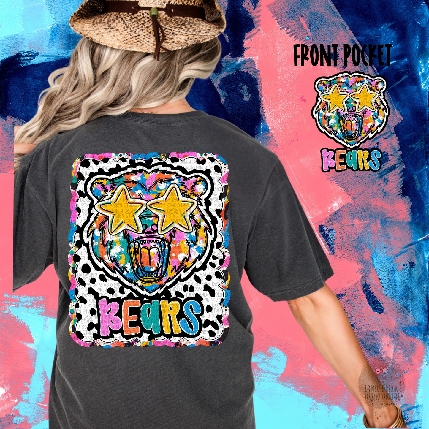 GRAFFITI DOTTY MASCOT TEE | BEARS