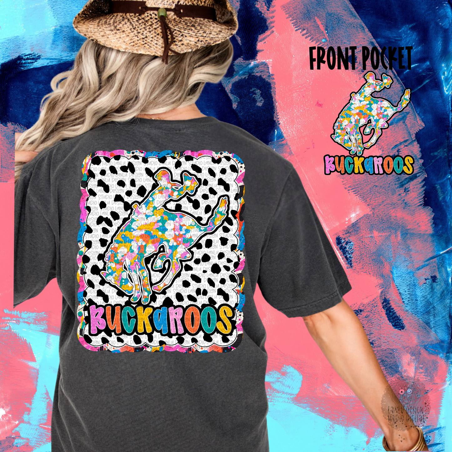 GRAFFITI DOTTY MASCOT TEE | BUCKAROOS