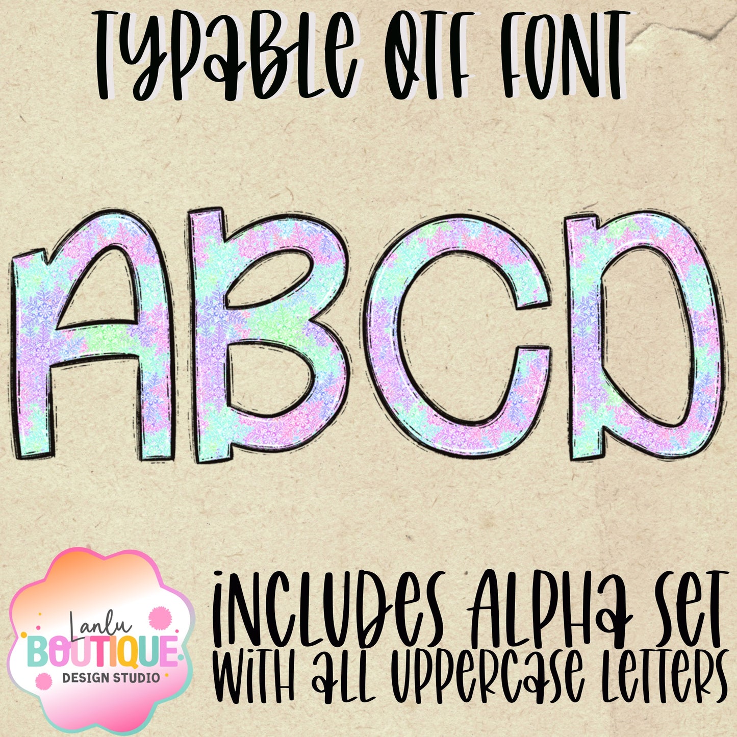 Snowflake OTF Typable Alpha Set