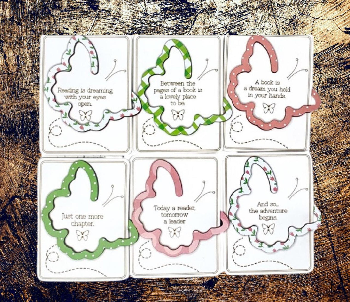 Butterfly bookmark| Holiday stocking stuffer| S Christmas bookmark| Handmade Christmas Gifts | Custom