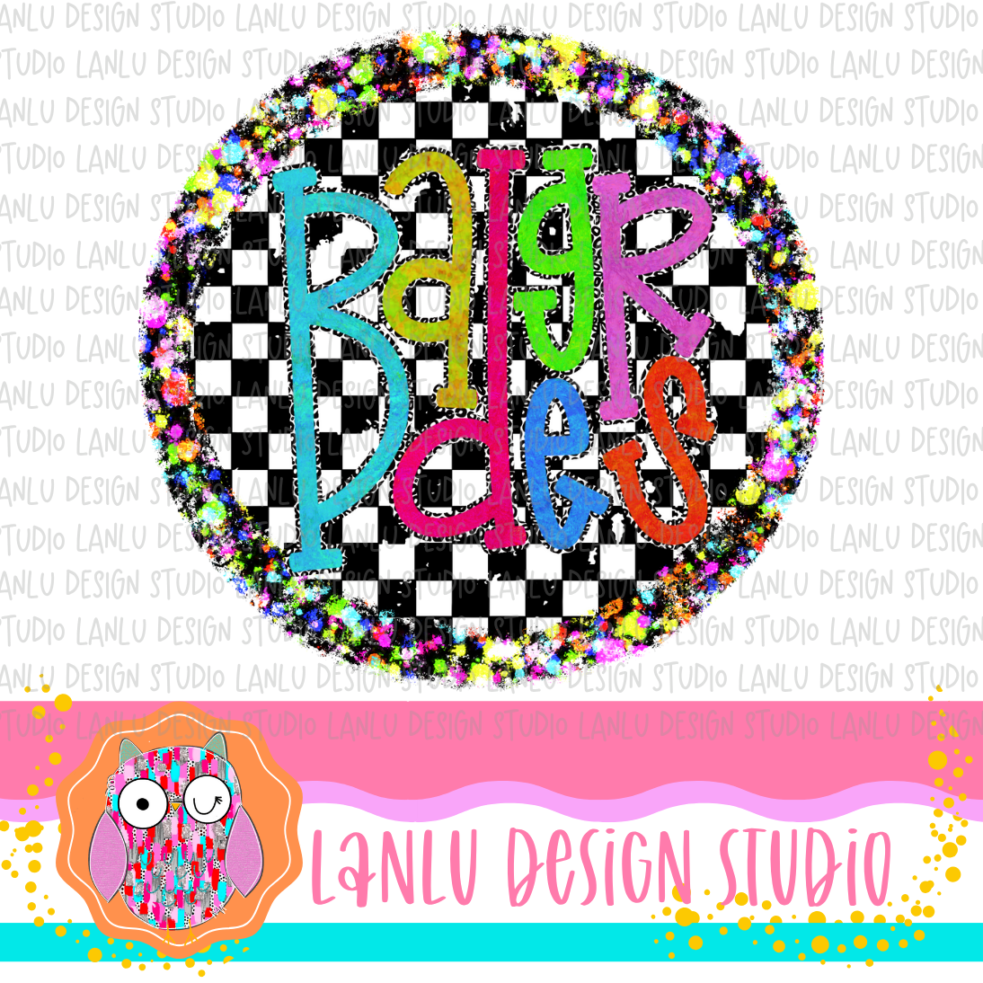 Preppy Brights Checkered Mascot PNG |Badgers II