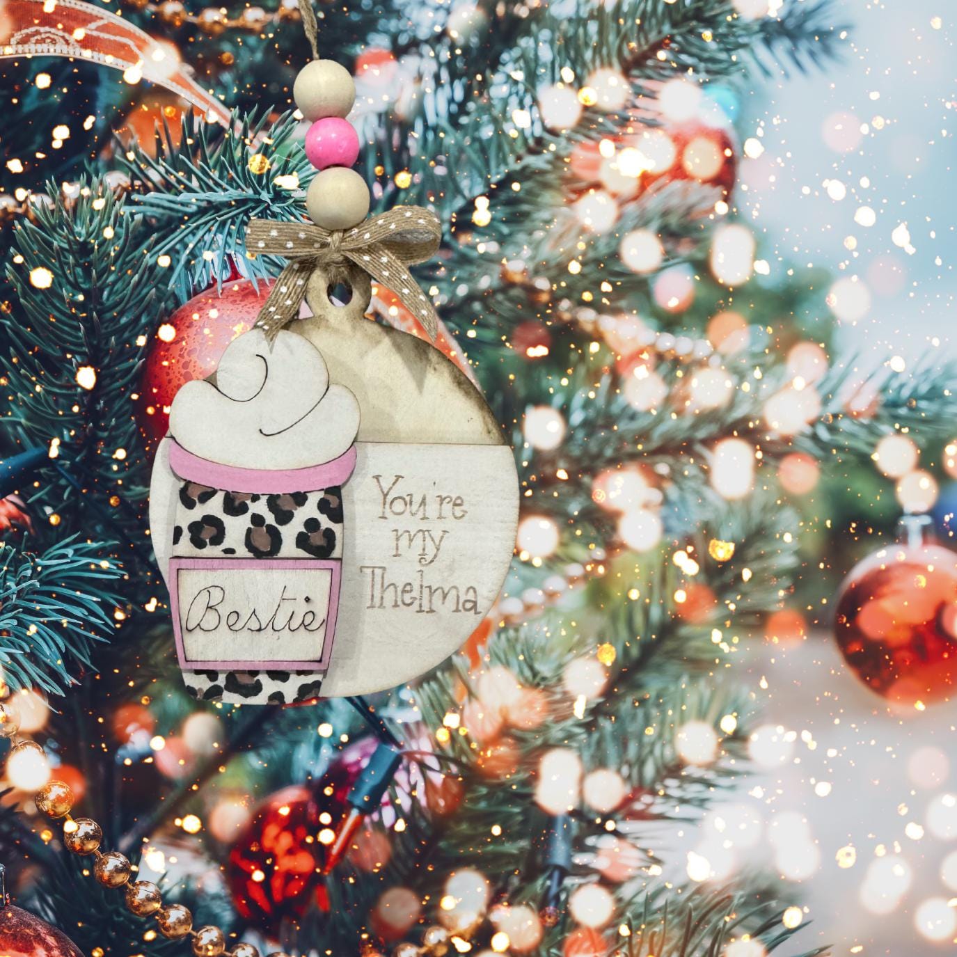 You're My Thema Gift Card Holder Layered Christmas Ornament| Christmas Ornaments | Handmade Christmas Gifts | Custom