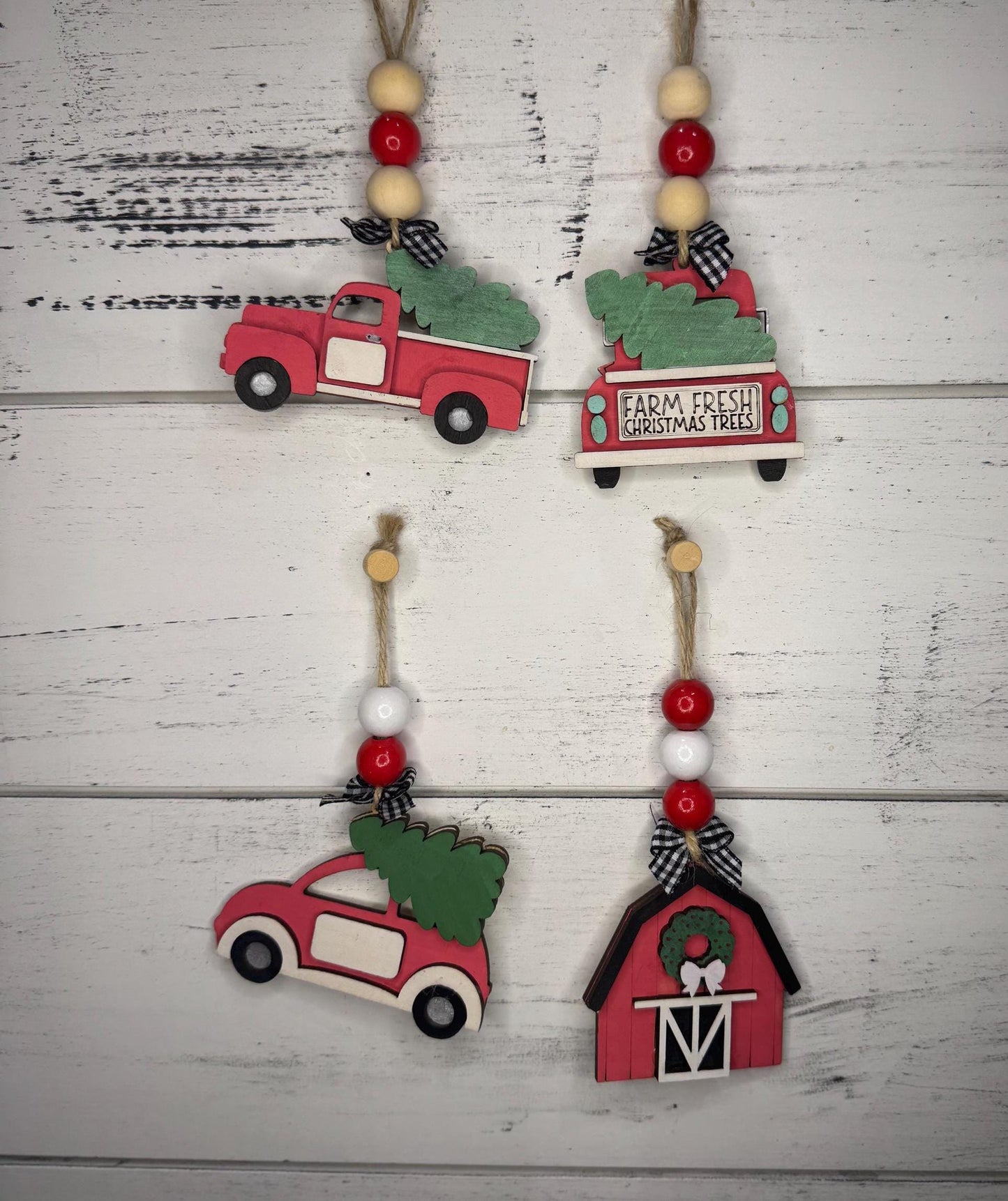 Hand painted Truck Christmas Ornaments| Family Gift | Christmas Ornaments | Handmade Christmas Gifts | Custom