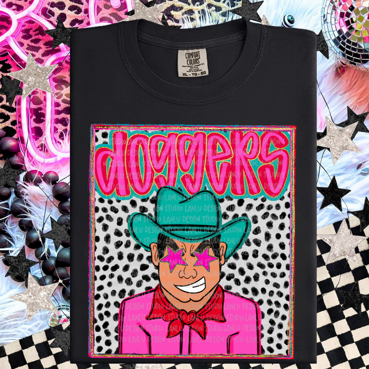 DOGGERS PREPPY MASCOT PORTRAIT TEE | TEAM SPIRIT| GAME DAY