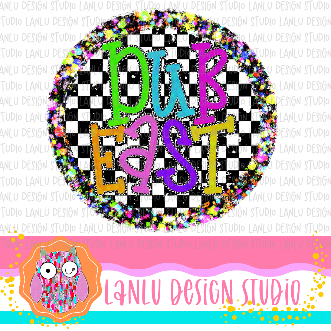 Preppy Brights Checkered Mascot PNG | Dub East