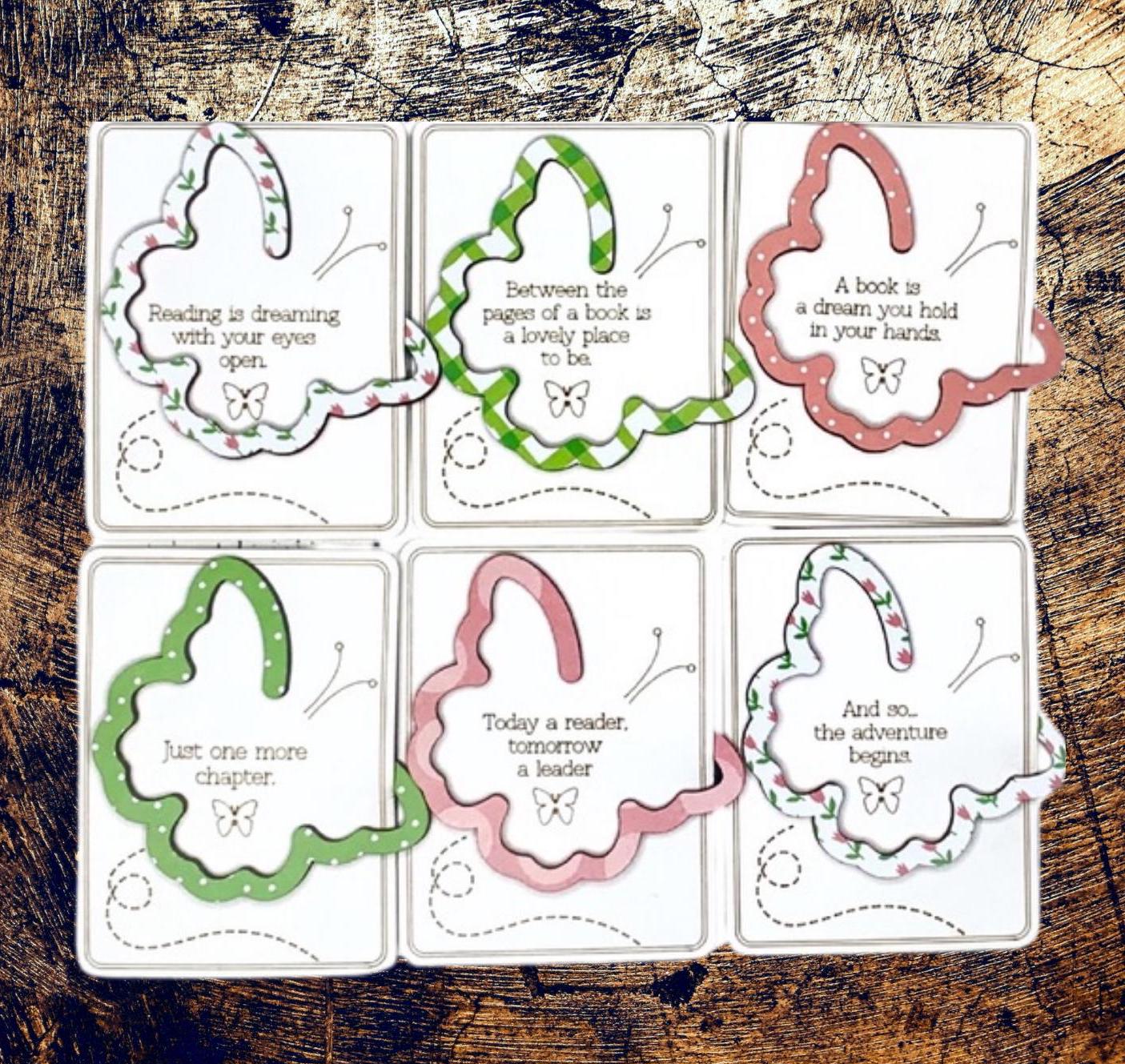 Butterfly bookmark| Holiday stocking stuffer| S Christmas bookmark| Handmade Christmas Gifts | Custom