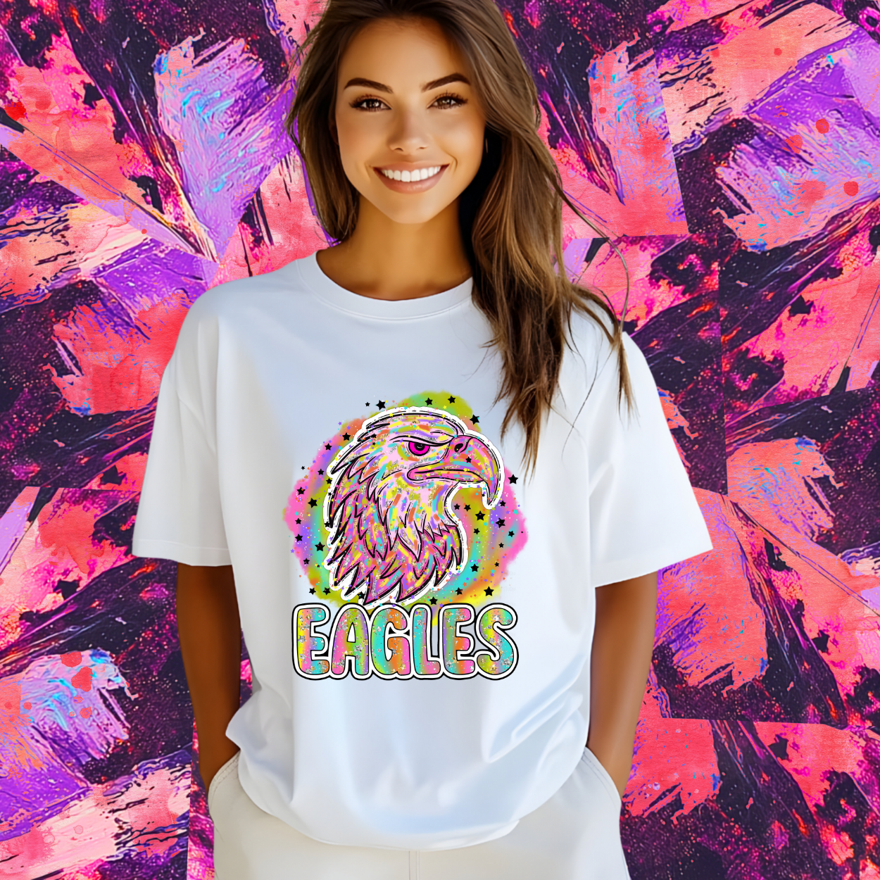 90'S GIRL NOSTALGIA MASCOT TEE | EAGLES