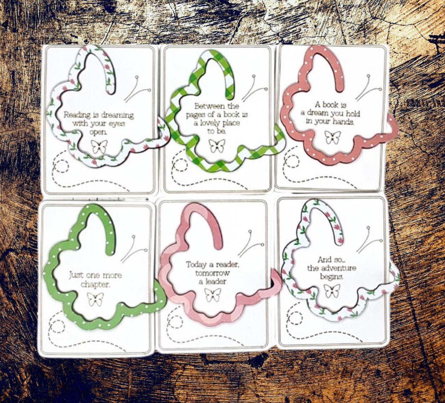 Butterfly bookmark| Holiday stocking stuffer| S Christmas bookmark| Handmade Christmas Gifts | Custom