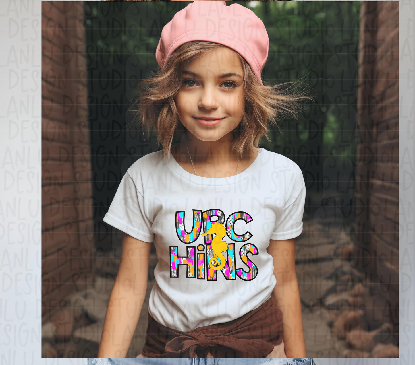 Preppy Paint Stroke Star Eyes Mascot PNG |Urchins