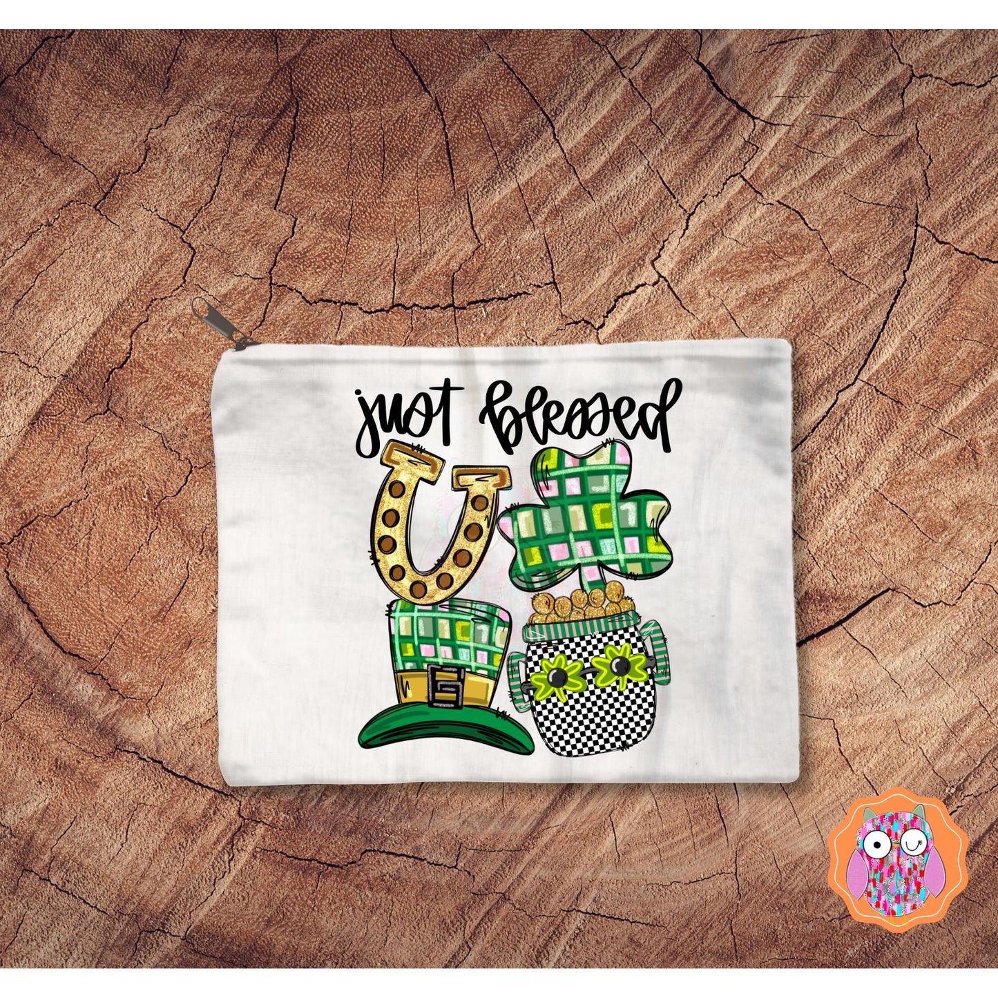 Just Blessed St. Patrick's Day DTF | St. Patrick's Day T-shirt |Tote & Travel Bag |Tea Towel Pillow | St. Patrick's Day Gift|