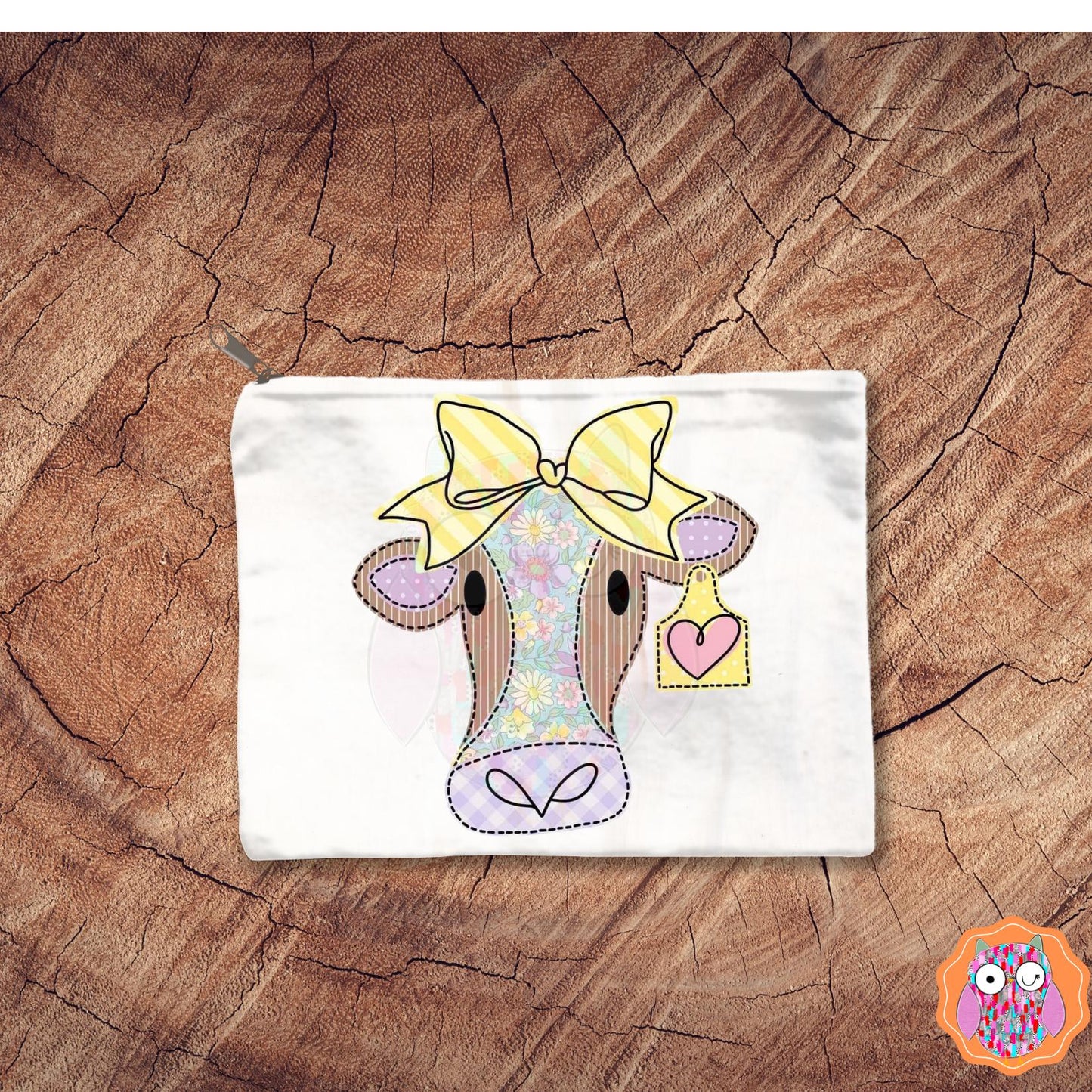 Kids Cow Name T-Shirt |Animal Tee |Tote & Travel Bag| Tea Towel| Hand Made Pillow|
