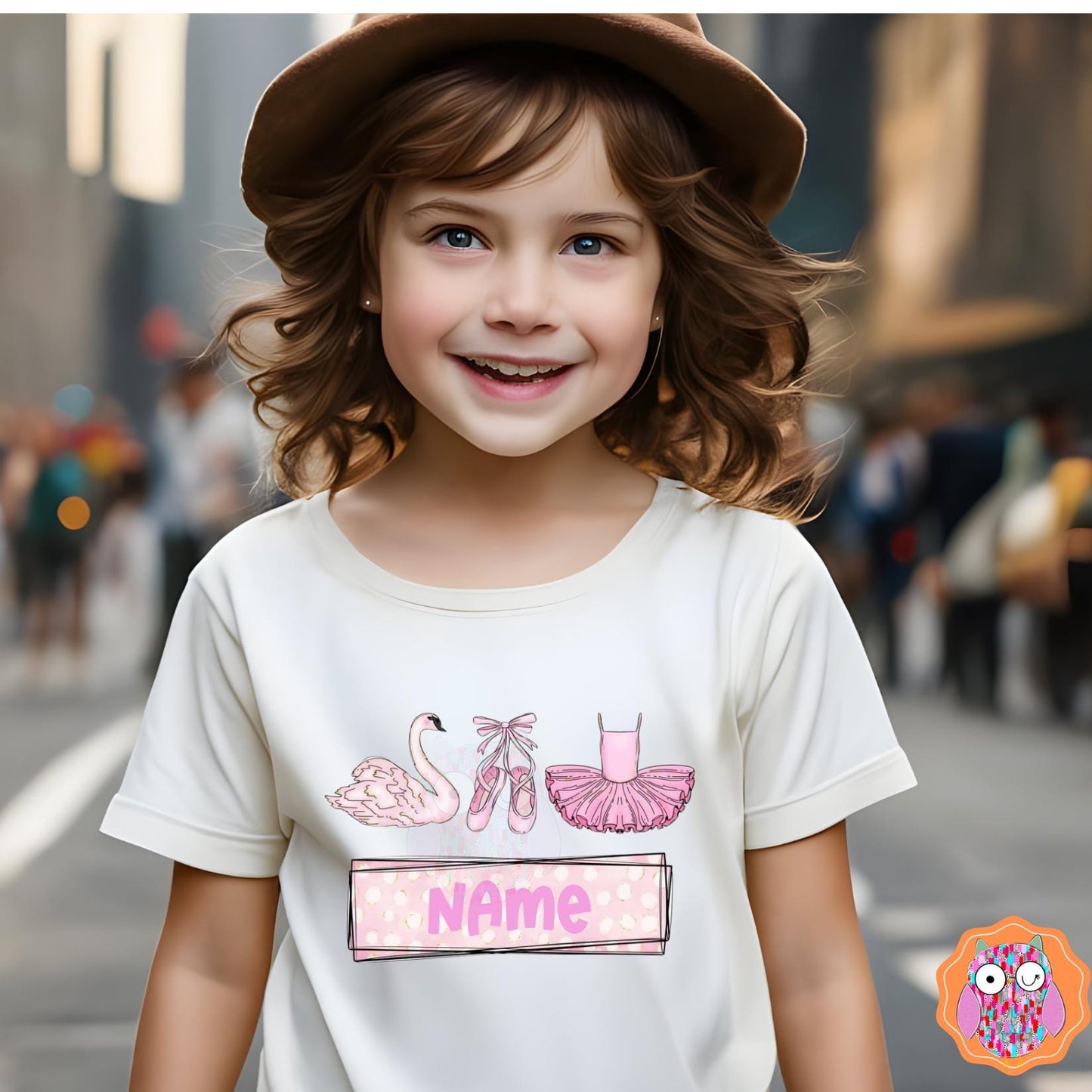 Kids Ballet Name T-Shirt |Ballet Tee |Ballet Tote & Travel Bag| Ballet Tea Towel| Ballet Hand Made Pillow|