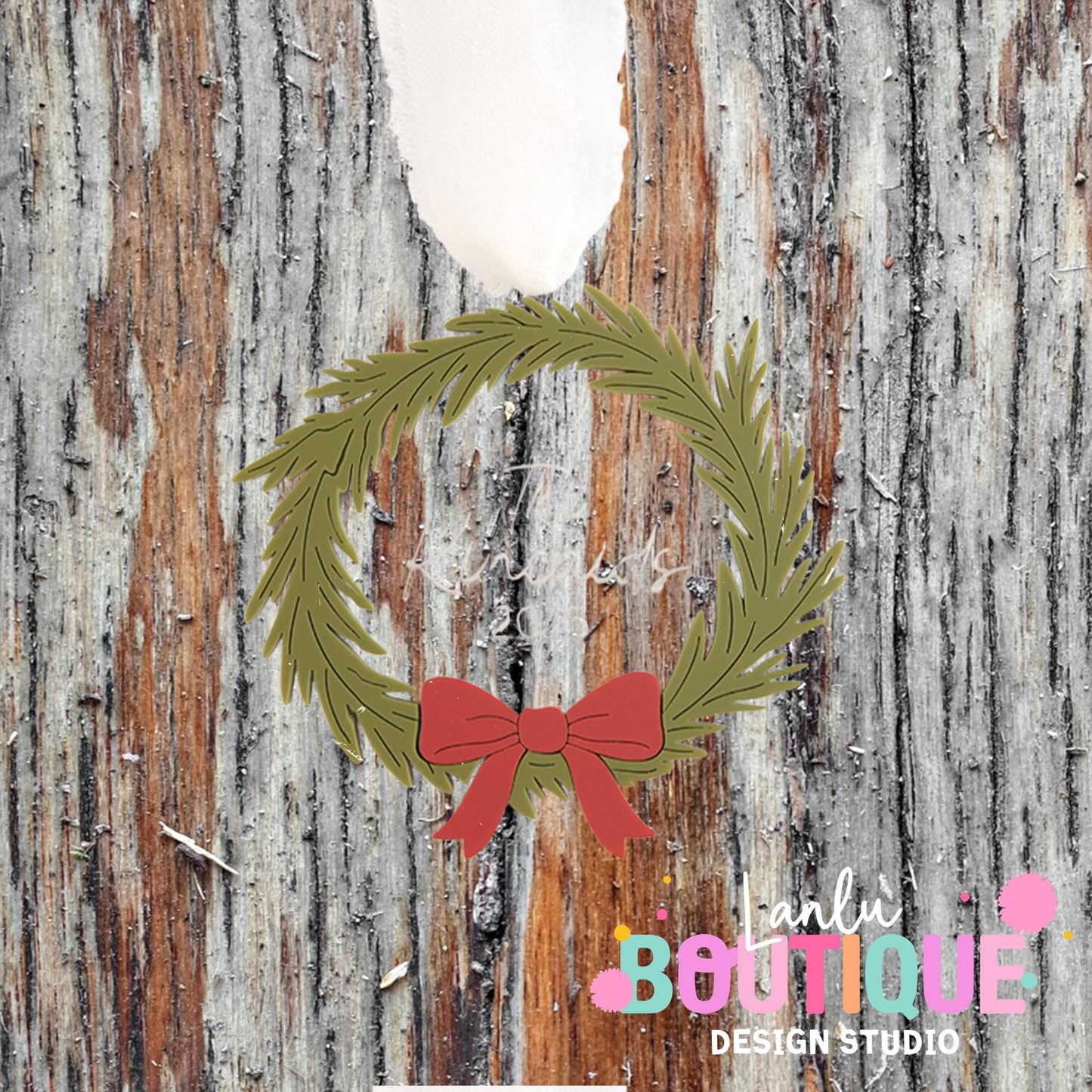 Christmas Wreath Ornament | Perfect Family Gift | Custom Holiday Decoration | Unique Christmas Decor