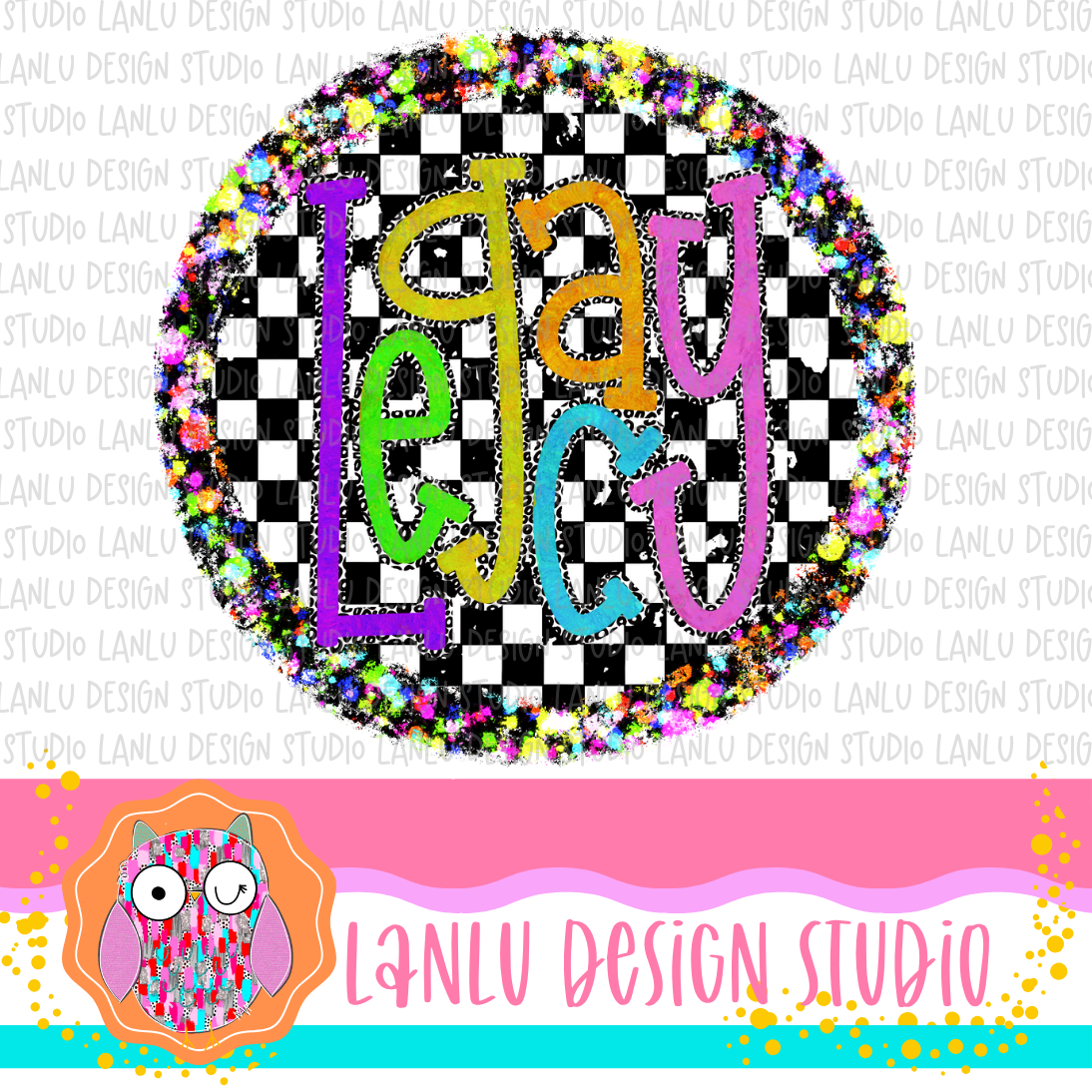 Preppy Brights Checkered Mascot PNG | Legacy
