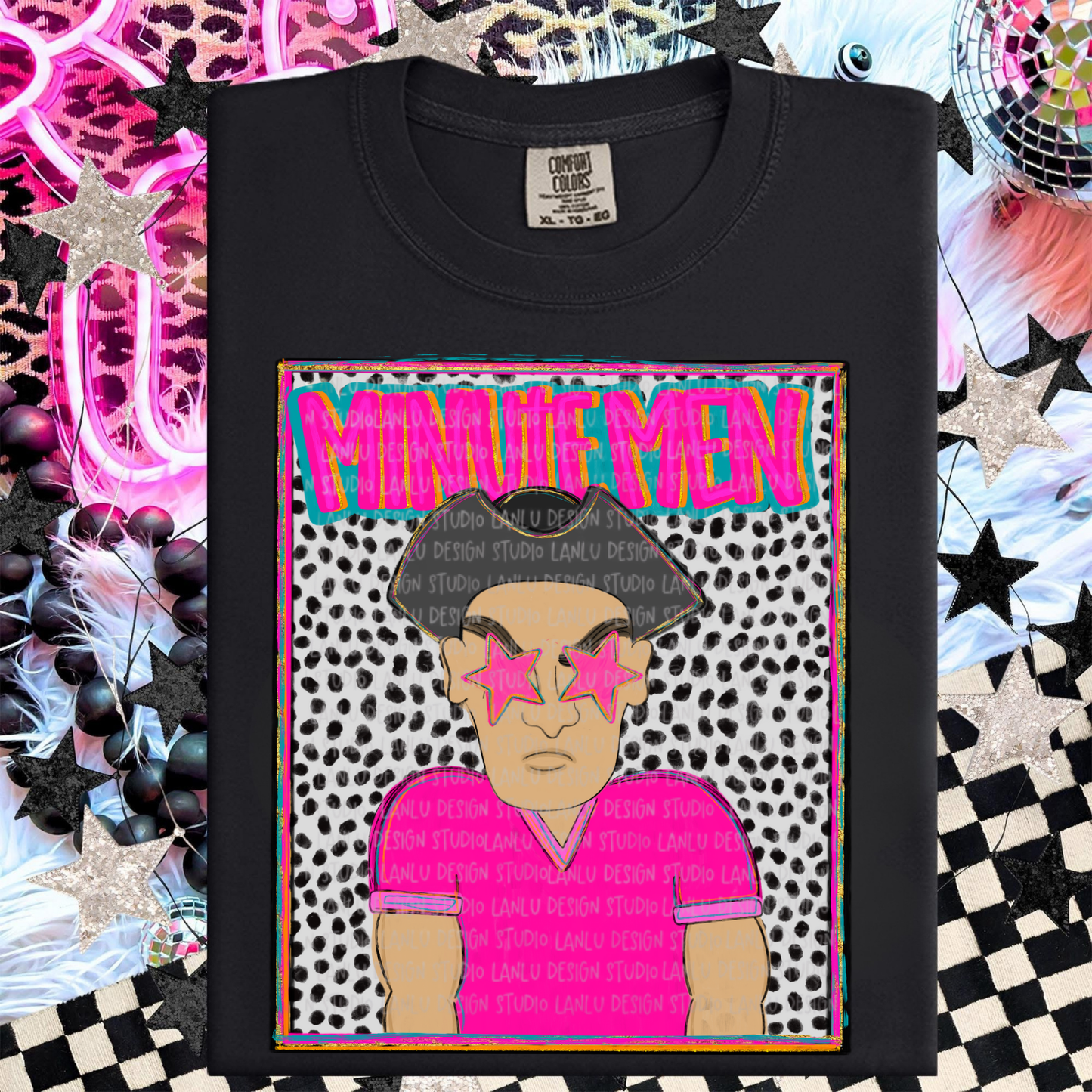 MINUTE MEN PREPPY MASCOT PORTRAIT TEE | TEAM SPIRIT| GAME DAY