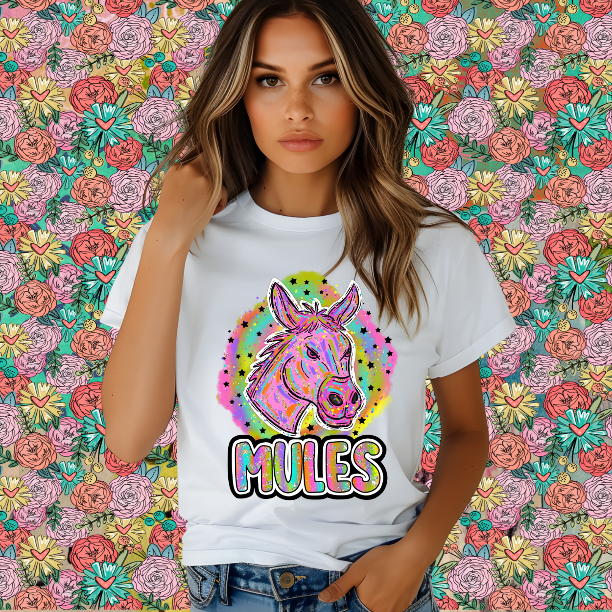90'S GIRL NOSTALGIA MASCOT TEE | MULES