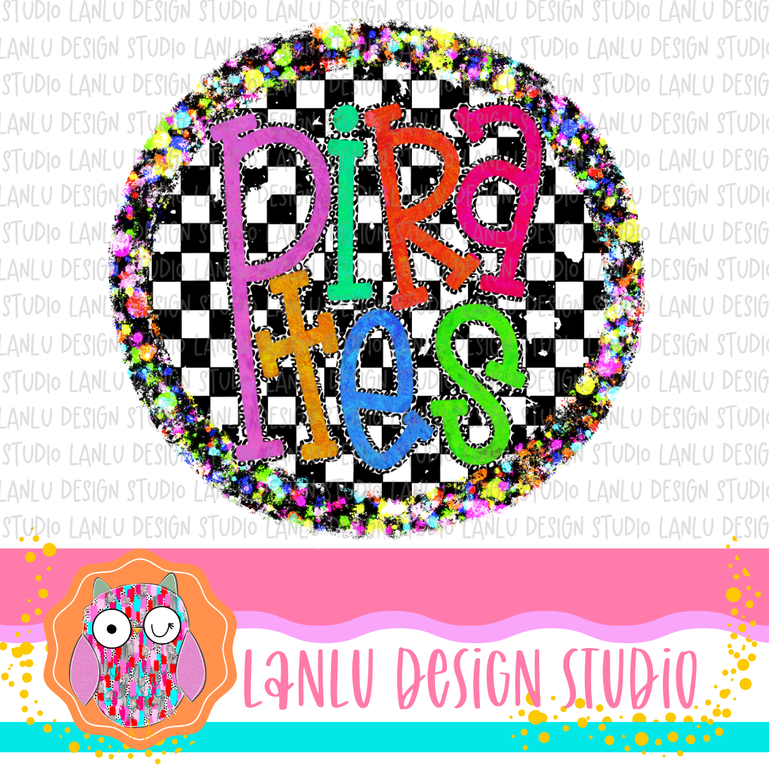 Preppy Brights Checkered Mascot PNG |PiratesII