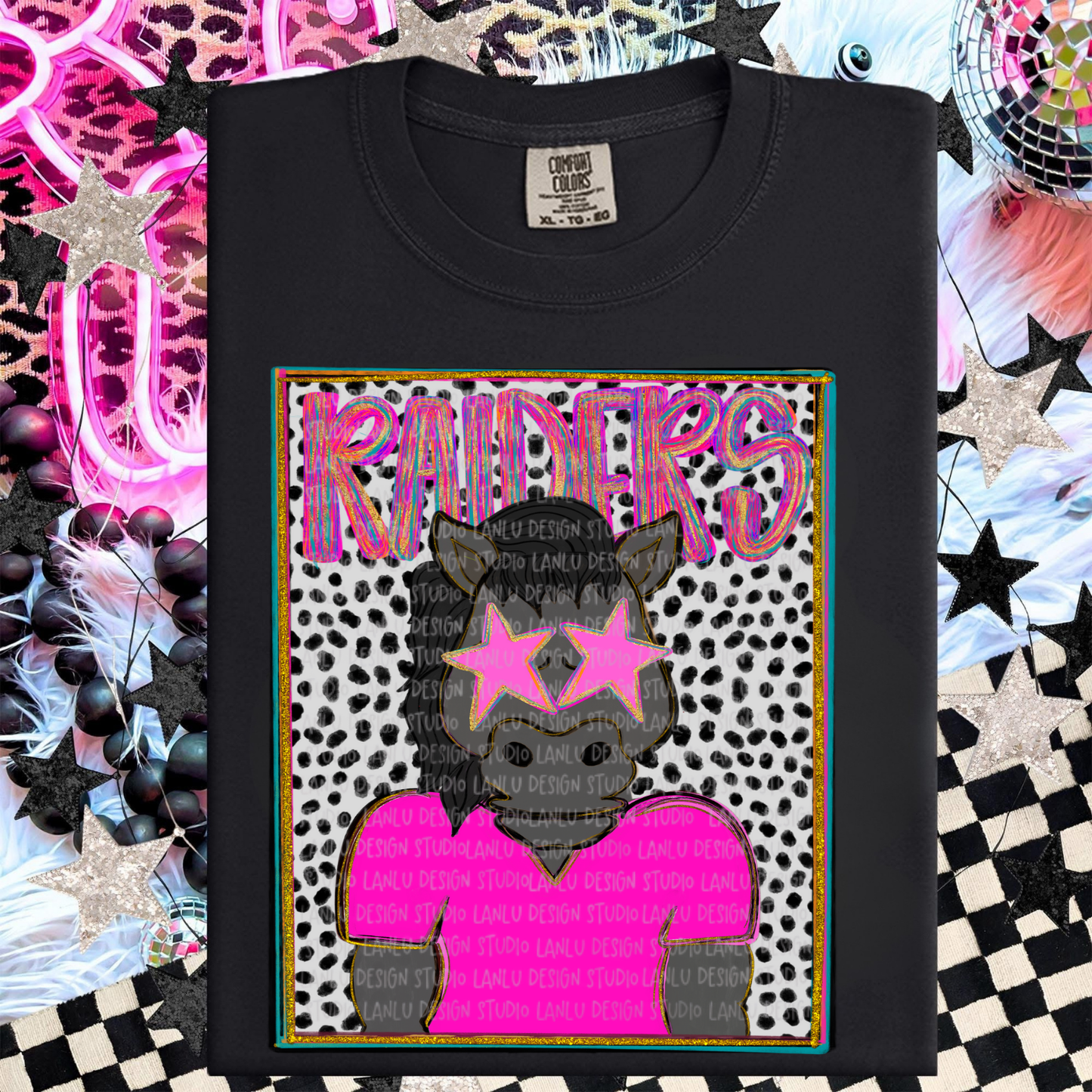 RAIDERS PREPPY MASCOT PORTRAIT TEE | TEAM SPIRIT| GAME DAY