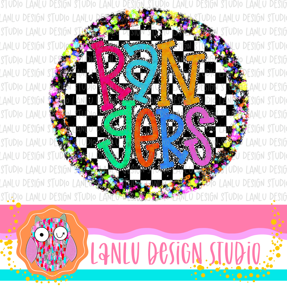 Preppy Brights Checkered Mascot PNG |Rangers I