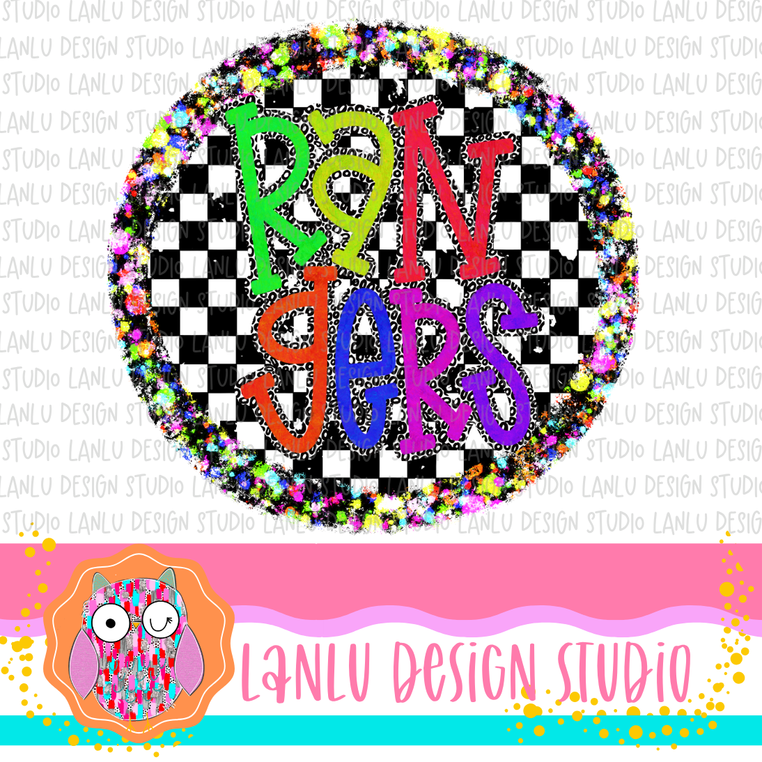 Preppy Brights Checkered Mascot PNG |Rangers I (Copy)