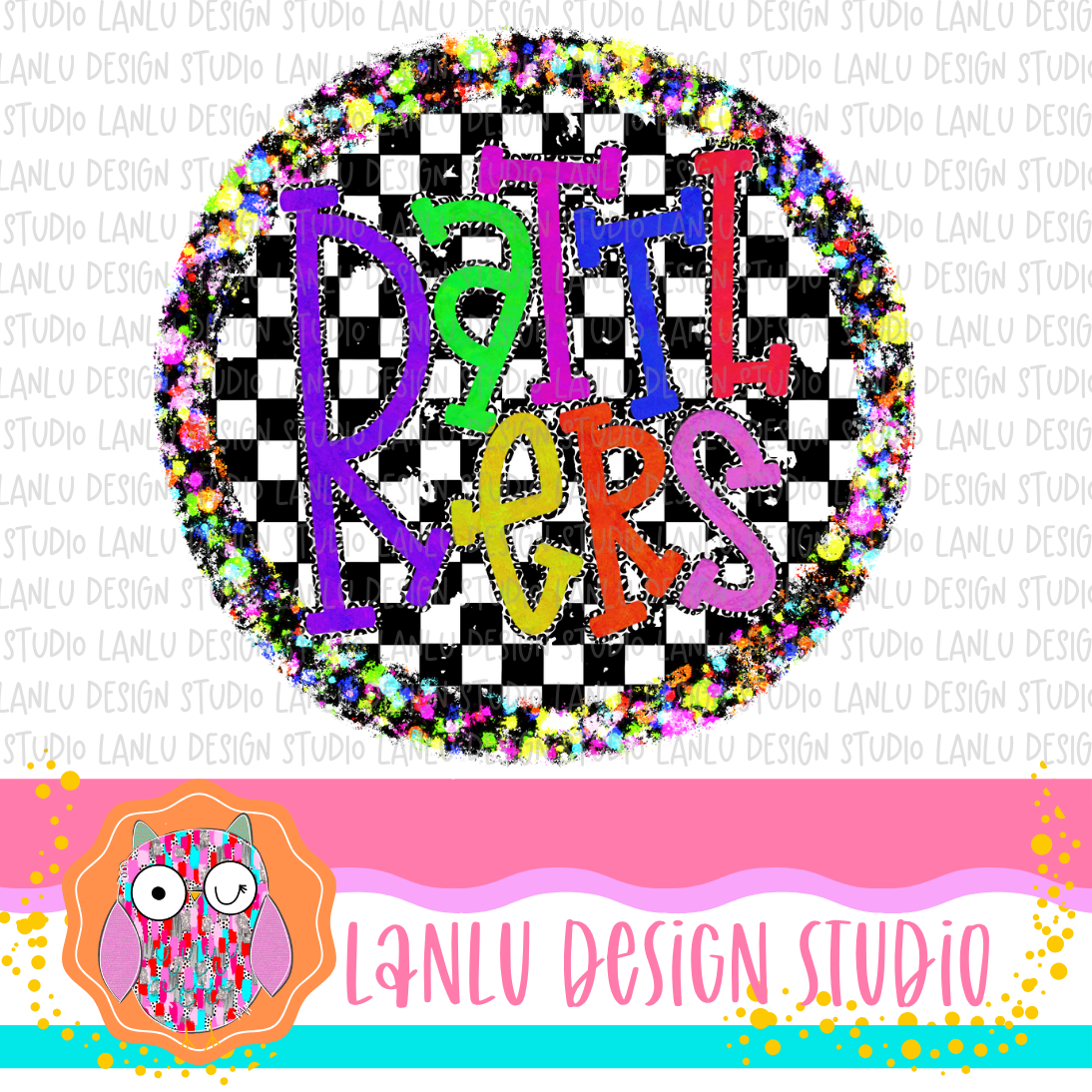 Preppy Brights Checkered Mascot PNG |Rattlers II