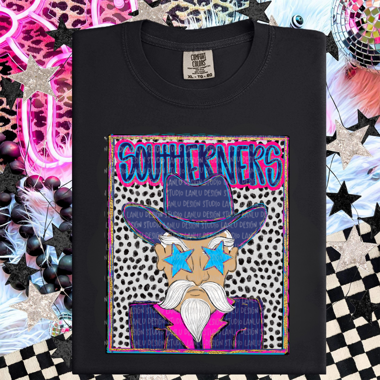 SOUTHERNERS PREPPY MASCOT PORTRAIT TEE | TEAM SPIRIT| GAME DAY