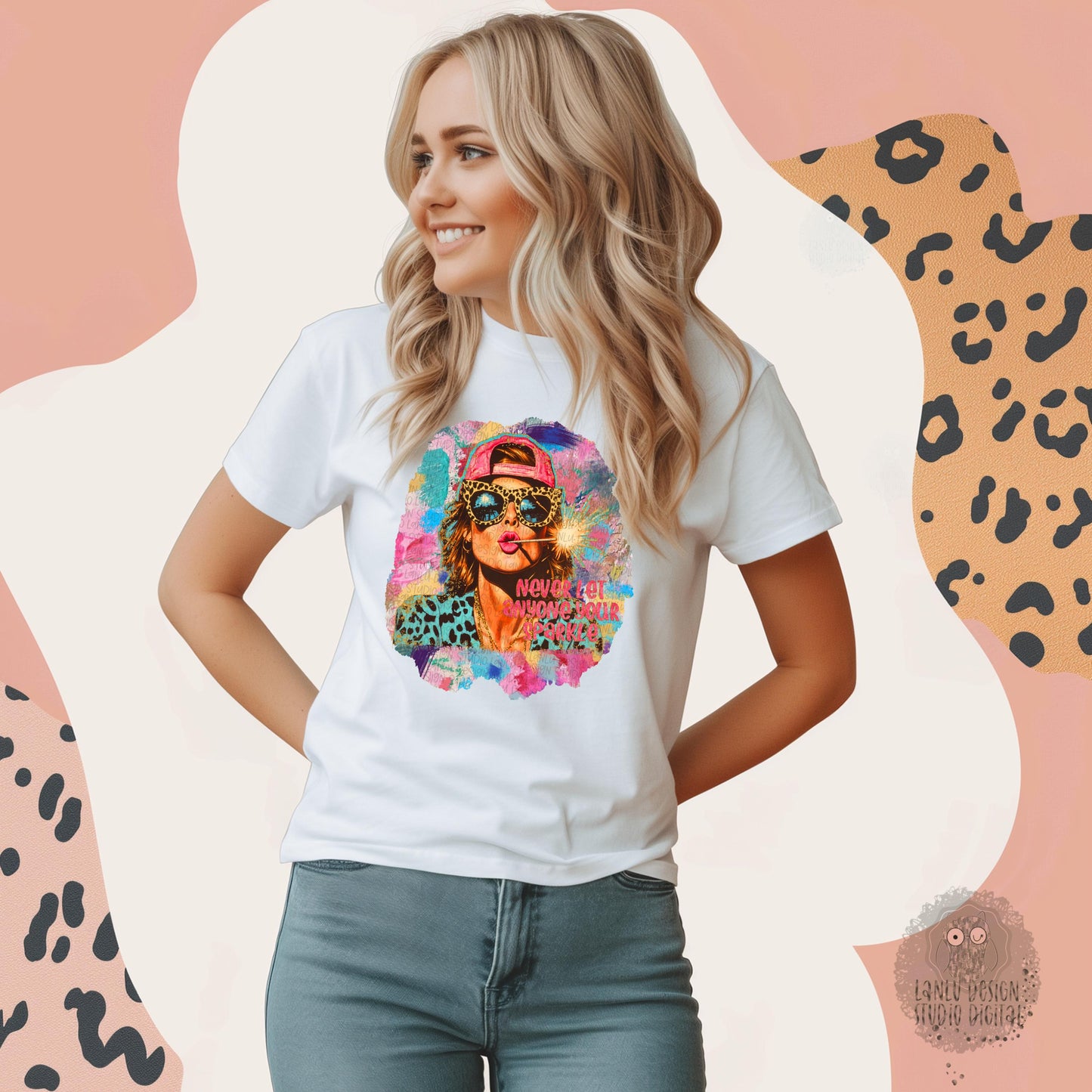 Never Let Anyone Dull Your Sparkle Vibrant Pop Art Digital Print | Inspirational Wall Art| Sublimation DTF Printable Digital Download|