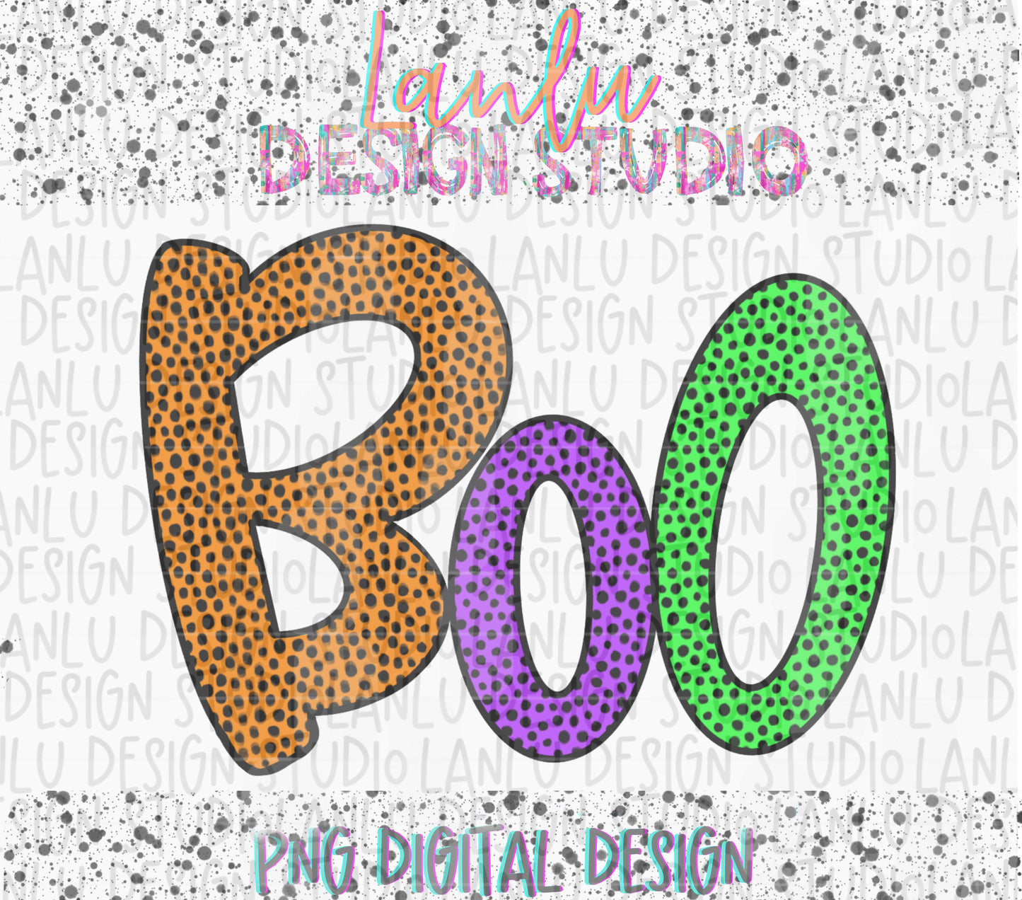 Boo PNG| Halloween Doodles