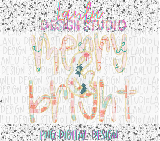 Merry & Bright PNG | Doodles Christmas