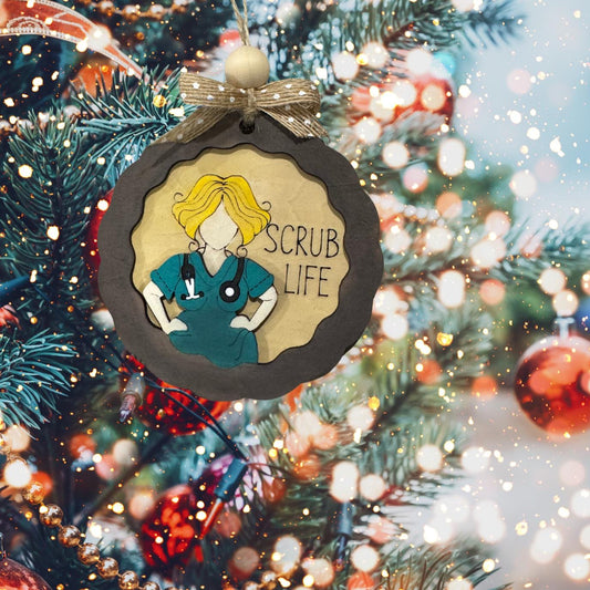 Hand painted Scrub Life Christmas Ornaments| Family Gift | Christmas Ornaments | Handmade Christmas Gifts | Hand painted Scrub Life Christmas Ornaments| Family Gift | Christmas Ornaments | Handmade Christmas Gifts |
