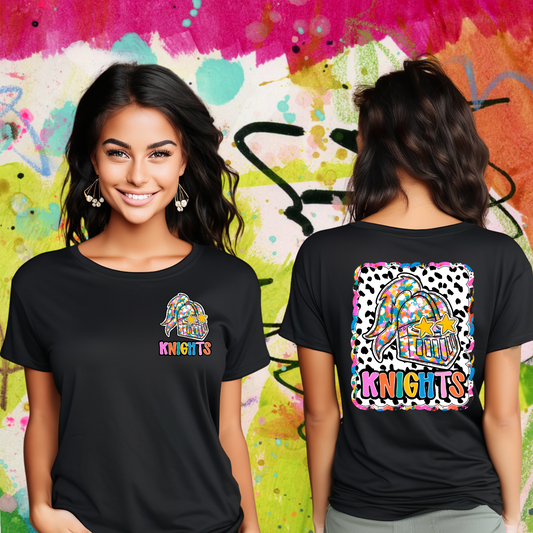 GRAFFITI DOTTY MASCOT TEE | KNIGHTS