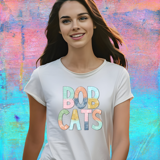 BATIK STYLE MASCOT TEE | BOBCATS