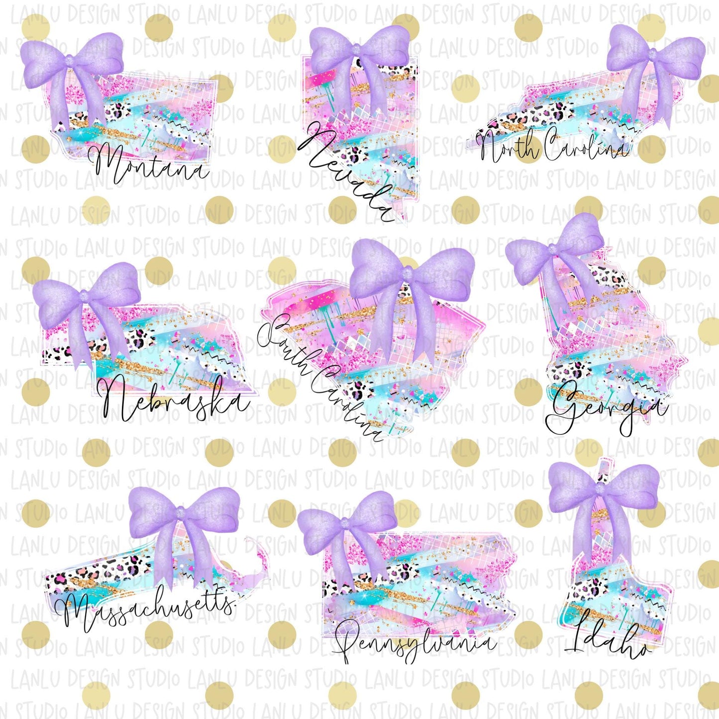State Floral Coquette Shirt |Coquette Bow State Shirt |Streaky Paint with Bow State Shirt |State Shirt| Home State Lover Gift
