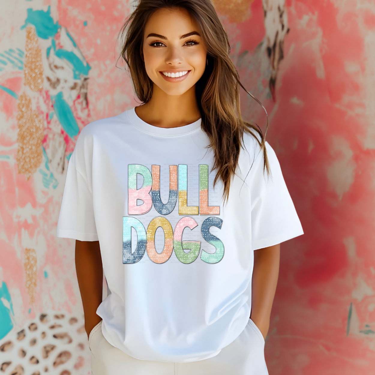 BATIK STYLE MASCOT TEE | BULLDOGS