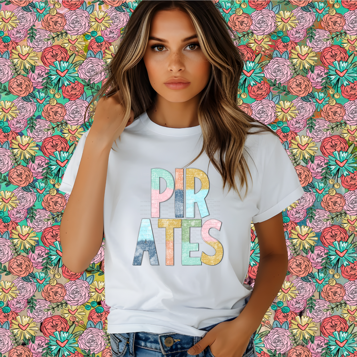 BATIK STYLE MASCOT TEE | PIRATES