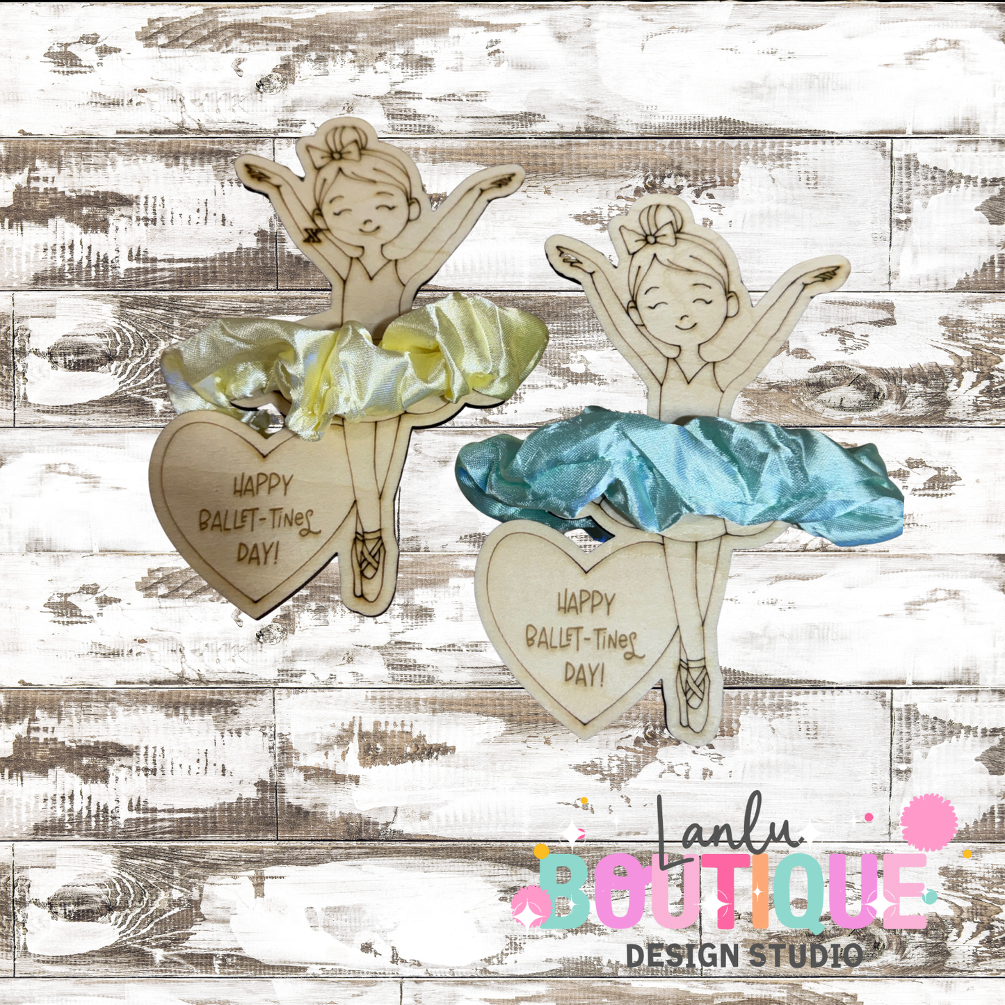 Happy Ballen-tines Day Scrunchie Valentine Cards  |Classroom Valentines | Class Gift | Ready to Gift| Non-Candy Valentines Card