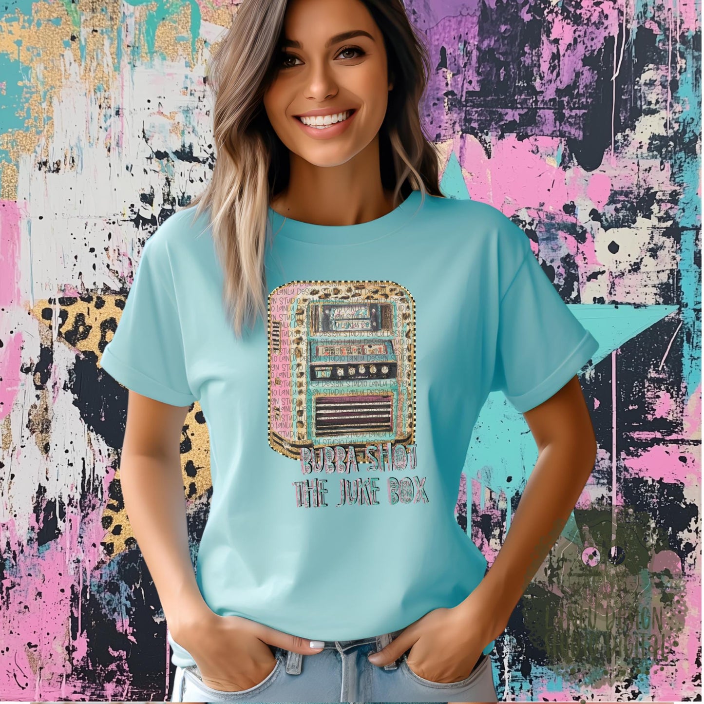 Bubba Shot The Jukebox Vintage Jukebox PNG Design | Retro Digital Art Download|300 DPI Sublimation& DTF Printable Digital Download|