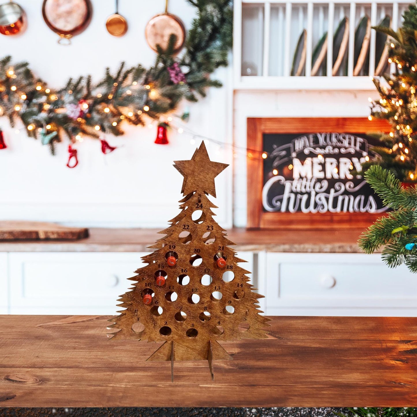 Adult Advent Calendar Liquor Tree | Handmade Christmas Gifts | Custom