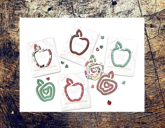 Teacher Apple bookmark| Holiday stocking stuffer| S Christmas bookmark| Handmade Christmas Gifts | Custom