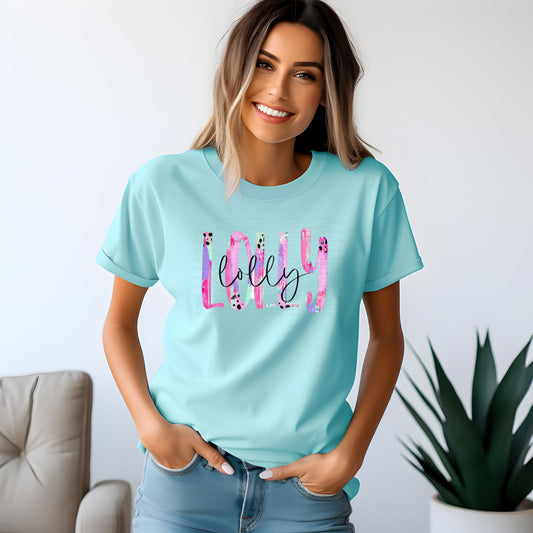 Lolly Shirt| Comfort Colors® Lolly Coquette T-shirt| Toile Lolly Shirt| Lolly Tee| Lolly Mother's Day Gift| Promoted to Lolly
